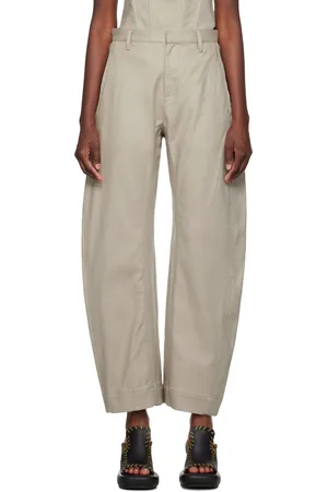 DION LEE Beige Arch Trousers