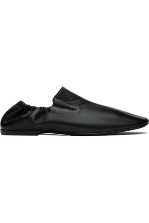 DRIES VAN NOTEN Black Leather Loafers