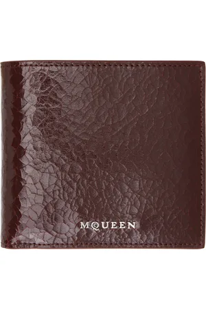 Alexander McQueen Burgundy Bifold Wallet