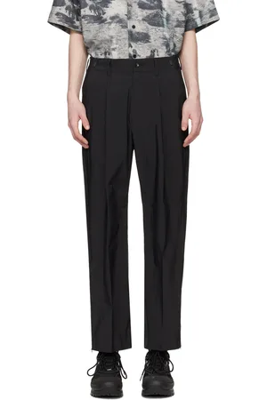 meanswhile Black Side Zip Trousers