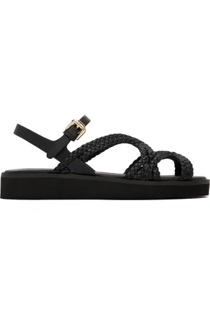 See by Chloé Black Sansa Flat Sandals