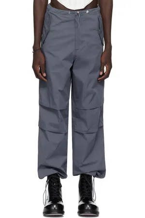 DION LEE Gray Toggle Trousers