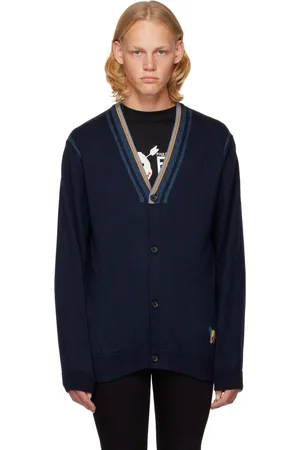 Paul Smith Navy Rib Cardigan