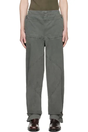 DION LEE Gray Shell Trousers