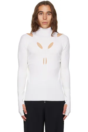DION LEE Off-White Skivvy Turtleneck