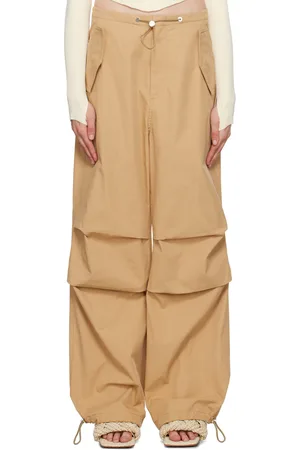 DION LEE Brown Elasticized Trousers