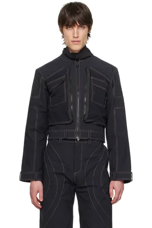 Uncertain Factor Navy Uncertain Chip Armor Jacket