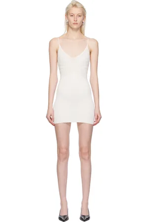 DION LEE White Sculpt Minidress