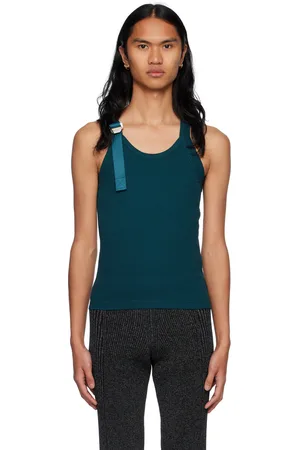 DION LEE Blue Safety Slider Tank Top