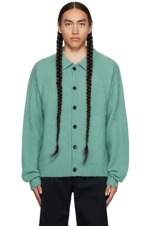 Wynn Hamlyn Blue Buttoned Cardigan