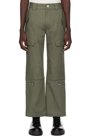 DION LEE Green Tactical Cargo Pants