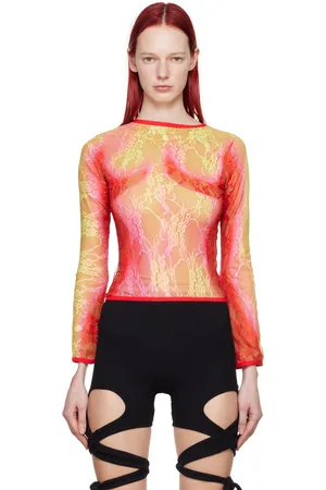 Sinead Gorey Yellow & Red Gradient Long Sleeve T-Shirt