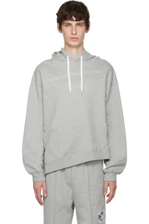The World Is Your Oyster Gray Embroidered Hoodie