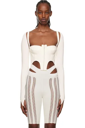 DION LEE White Density T-Shirt