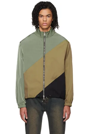 Wynn Hamlyn Khaki & Tan Chevron Bungy Jacket