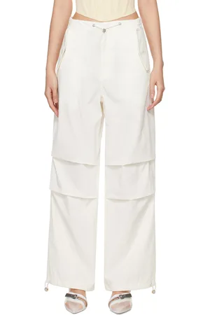 DION LEE Off-White Parachute Trousers