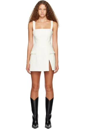 DION LEE White Frame Minidress