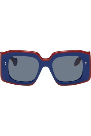 J.W.Anderson SSENSE Exclusive Blue & Red Bumper Sunglasses