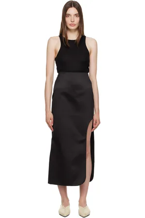 By Malene Birger Black Wick Midi Skirt