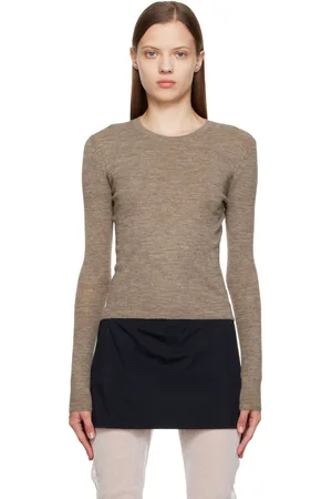 MARYAM NASSIR ZADEH Taupe Tory Sweater