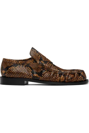 DRIES VAN NOTEN Tan Leather Loafers