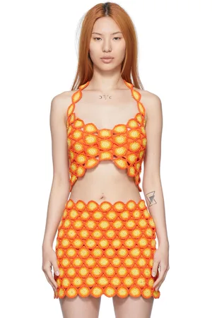 SIMON MILLER Orange Rummie Tank Top