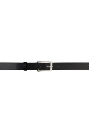 Alexander McQueen Black Twin Skull Belt