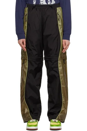 Brain Dead Black & Green Zip Off Trousers