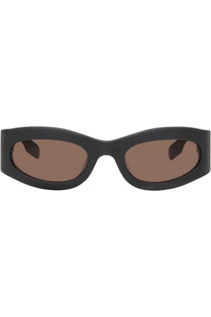 Alexander McQueen Gray Oval Sunglasses