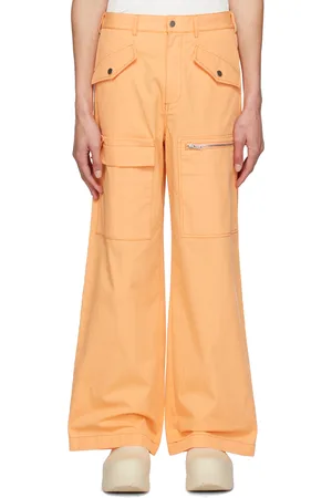 DION LEE Orange Slouchy Pocket Cargo Pants