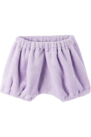 Anna Sui Baby Purple Embroidered Trousers
