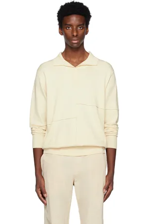 Wynn Hamlyn Off-White Patchwork Polo