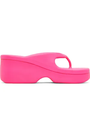 forBitches Pink Platform Flip Flops