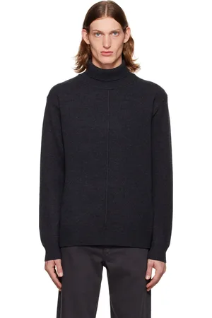 Joseph Gray Soft Wool Turtleneck