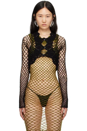RUI Black Net Cardigan