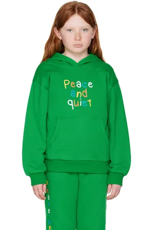 Museum Of Peace & Quiet SSENSE Exclusive Kids Green Hoodie