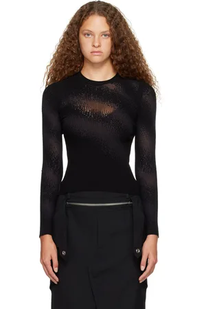 DION LEE Burn Out Long Sleeve T-Shirt