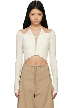 DION LEE White Mobius Blouse