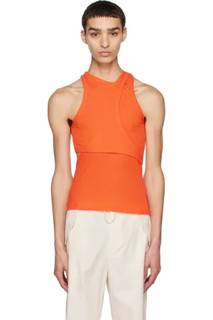 DION LEE Orange Modular Tank Top