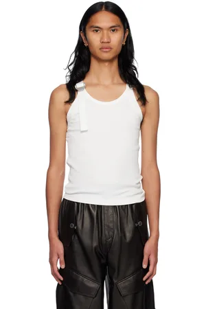 DION LEE White Safety Slider Tank Top
