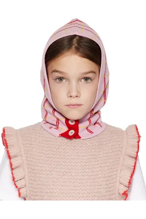Ligne Noire Kids & Red Tartan Balaclava