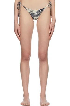 Miaou Off-White & Navy Kauia Bikini Bottoms