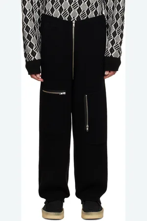 ZANKOV Black Kashmir Lounge Pant