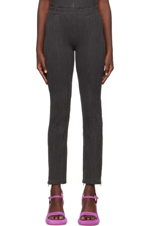 ECKHAUS LATTA Gray Sliced Trousers