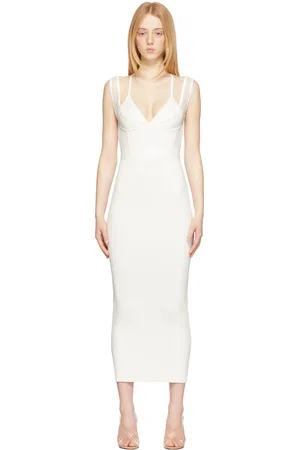 Hervé Léger White Bustier Dress