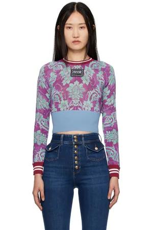 VERSACE Multicolour Tapestry Long Sleeve T-Shirt