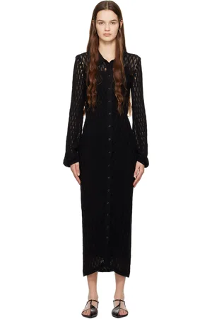 Wynn Hamlyn Balloon Sleeve Midi Dress