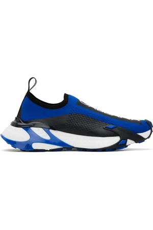 Dolce & Gabbana Black & Blue Stretch Mesh Fast Sneakers