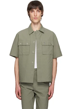 Givenchy Khaki Textured Monogram 72 Shirt