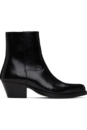 Ernest W. Baker Black Western Boots